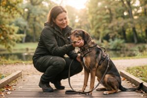 Dein Hund wirkt reaktiv, gestresst oder panisch? Erfahre, warum Angst ein Zustand des Nervensystems ist und wie du ihm gewaltfrei Sicherheit schenkst.